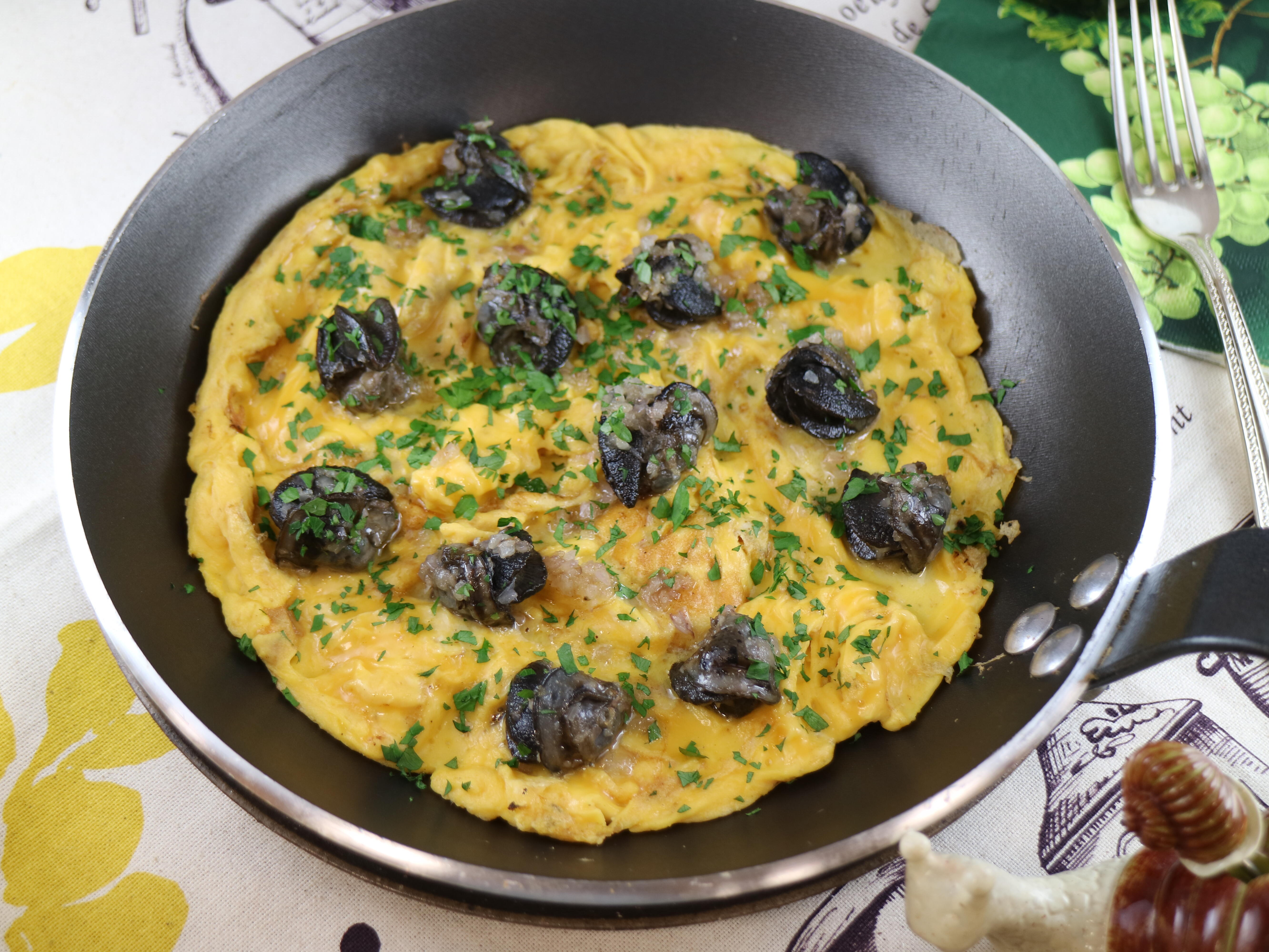 Omelette aux escargots de Bourgogne